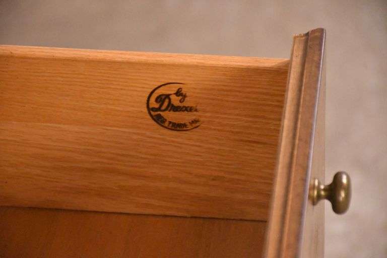 Drexel "Barbados" mid-century style 6 drawer double dresser; 74-12840