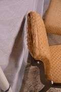 Mahogany vanity chair and bench; 55-12315F