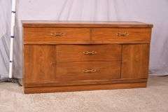 Walnut mid-century style sideboard; 74-12838