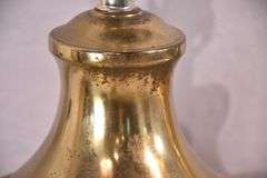 Pair of large brass toned lamps; 55-12256B