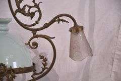 Ornate bronze 3-light chandelier; 55-12292