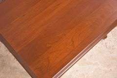 Pair of cherry single drawer end tables; 1116-743