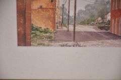 Framed print of the Winnsboro, SC Clock Tower by William L. Powers; 1007-112