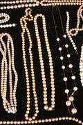 Group of vintage faux pearl necklaces and bracelets; 74-12881F