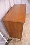 Bassett mid-century style walnut 6 drawer chest; 55-12355