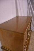 Mid-century style chest on chest with fitted interior; 55-12195