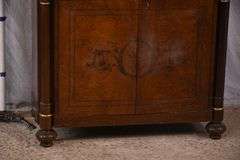 Inlaid server with fluted columns; 55-12297