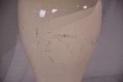 Pair of ceramic lamps with shades; 55-12276