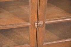 Early pine 2 door bookcase/cabinet top; 18308-010