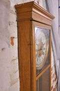 Sessions vintage calendar wall clock with oak case; 10271-065