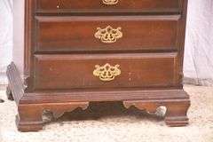 Kimball cherry 4 drawer bedside chest; 18092-015