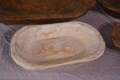 7 miscellaneous carved wooden dough bowls; 1037-1153B