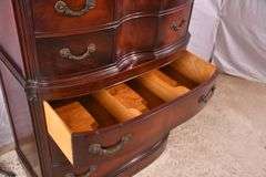 Mahogany chest on chest; 55-12159