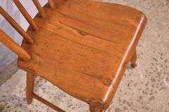 Early spindle back side chair; 3072-010