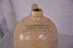 John Matthews Apparatus Co. vintage pottery jug; 18304-003