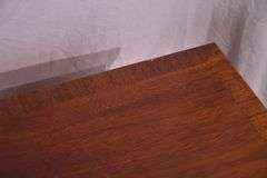 Thomasville mahogany bowfront 4 drawer bedside chest; 55-12188