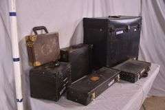 Group of 6 vintage storage boxes; 55-12208+