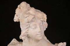 Marble bust of a woman; 869-609