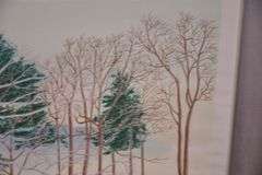 Large signed limited edition framed print of trees by Joni Frankel; 55-12342B