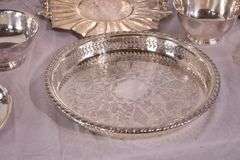 Large group of miscellaneous silverplate items; 16721-064A