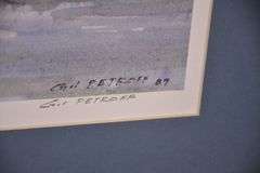 Signed limited edition framed print of a watercolor "Congaree" by Gil Petroff; 18092-028