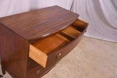 Johnson Furniture Co. mahogany 3 drawer bowfront dresser; 74-12856
