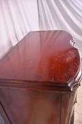 Mahogany chest on chest; 55-12159