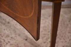 Inlaid crotch mahogany serpentine front sideboard; 74-12887