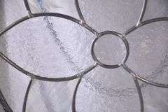 Small round hanging glass panel; 9485-117
