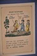 Pair of small vintage engravings "Noun" & "Participles"; 18303-011