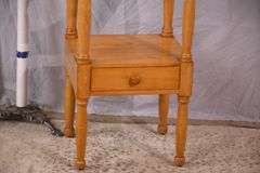 Early two-tier washstand with drawer; 18304-008