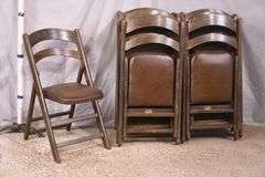 Set of 12 B. J. Harrison folding chairs; 192-3103
