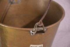 Vintage brass bucket; 18305-019