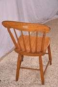 Early spindle back side chair; 3072-010