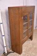 Early pine 2 door bookcase/cabinet top; 18308-010