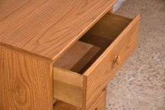 Oak single drawer nightstand; 14435-020