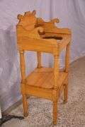 Early two-tier washstand with drawer; 18304-008
