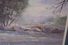 Signed limited edition framed print of a watercolor "Congaree" by Gil Petroff; 18092-028