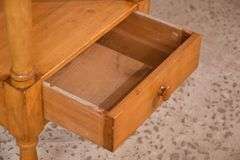 Early two-tier washstand with drawer; 18304-008