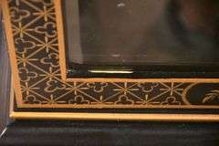 Drexel Heritage "Et Cetera" black and gold Oriental decorated curio; 4779-006