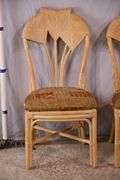Set of 4 rattan dining chairs; 21-2703