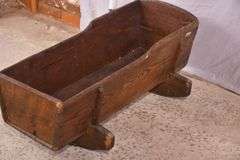 Early pine rocking cradle; 18308-008