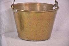 Vintage brass bucket; 18305-019