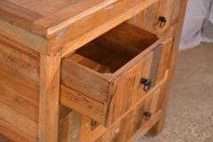 Distressed 2 over 2 drawer dresser; 74-12860