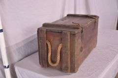 Vintage pine ammo/tool box; 55-12339