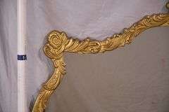 Large dresser mirror with ornate gold painted frame; 55-12164E