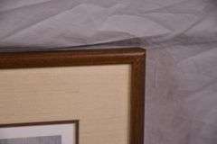 Signed limited edition framed 1985 First of Georgia waterfowl print and stamp by Daniel Smith; 55-12218B
