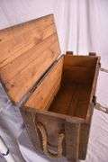 Vintage pine ammo/tool box; 55-12339