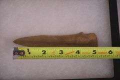 Group of miscellaneous Native American spearheads in 3 black cases; 12133-013
