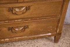 Mid-century style chest on chest with fitted interior; 55-12195